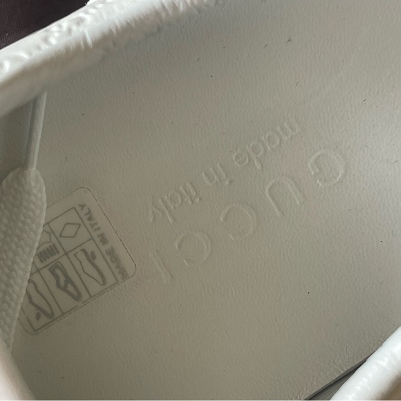 Gucci Leather Web Sneaker 'White' , 233334  Size 11 - Picture 5 of 12